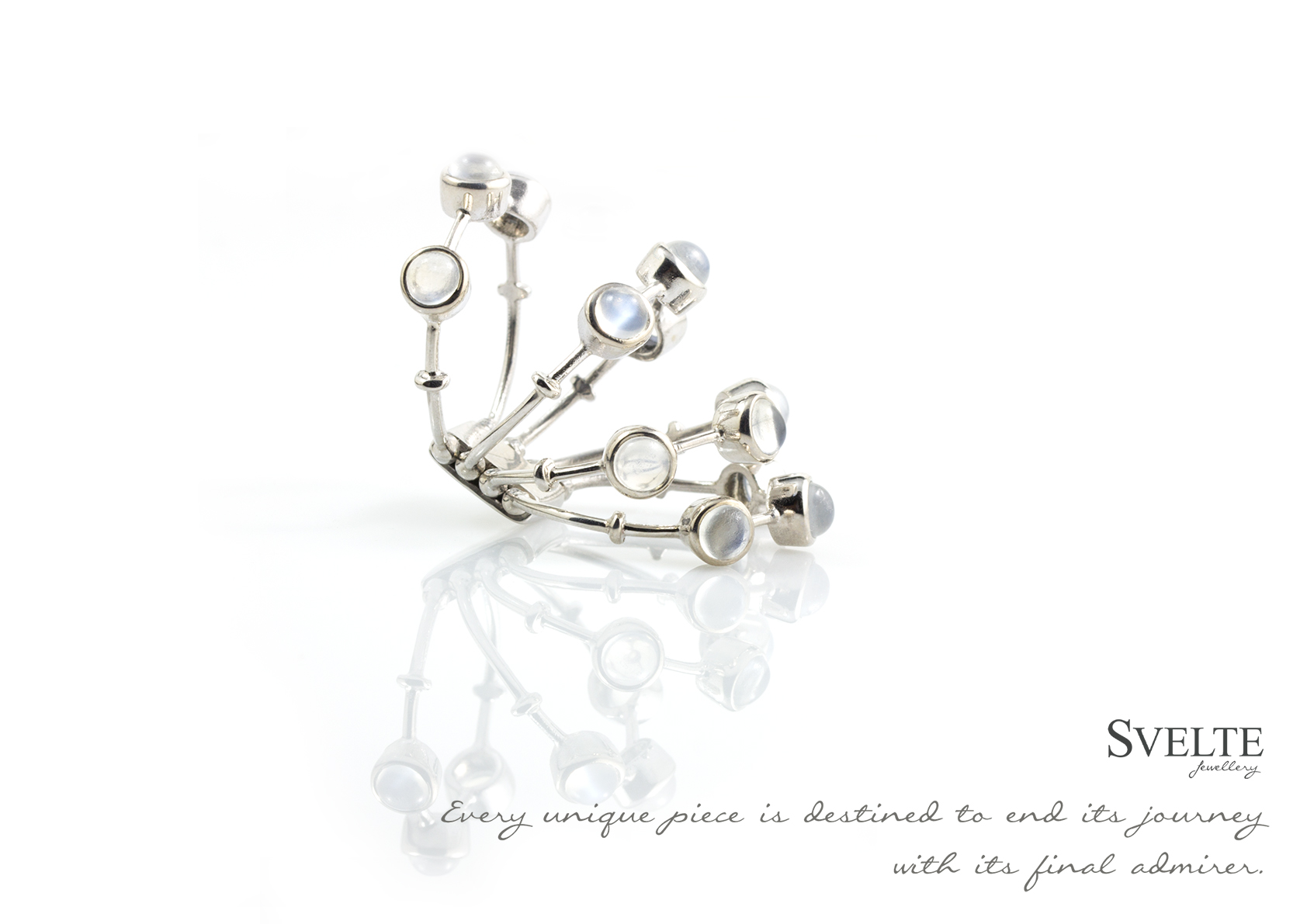 Moonstone FOUR BAND RING