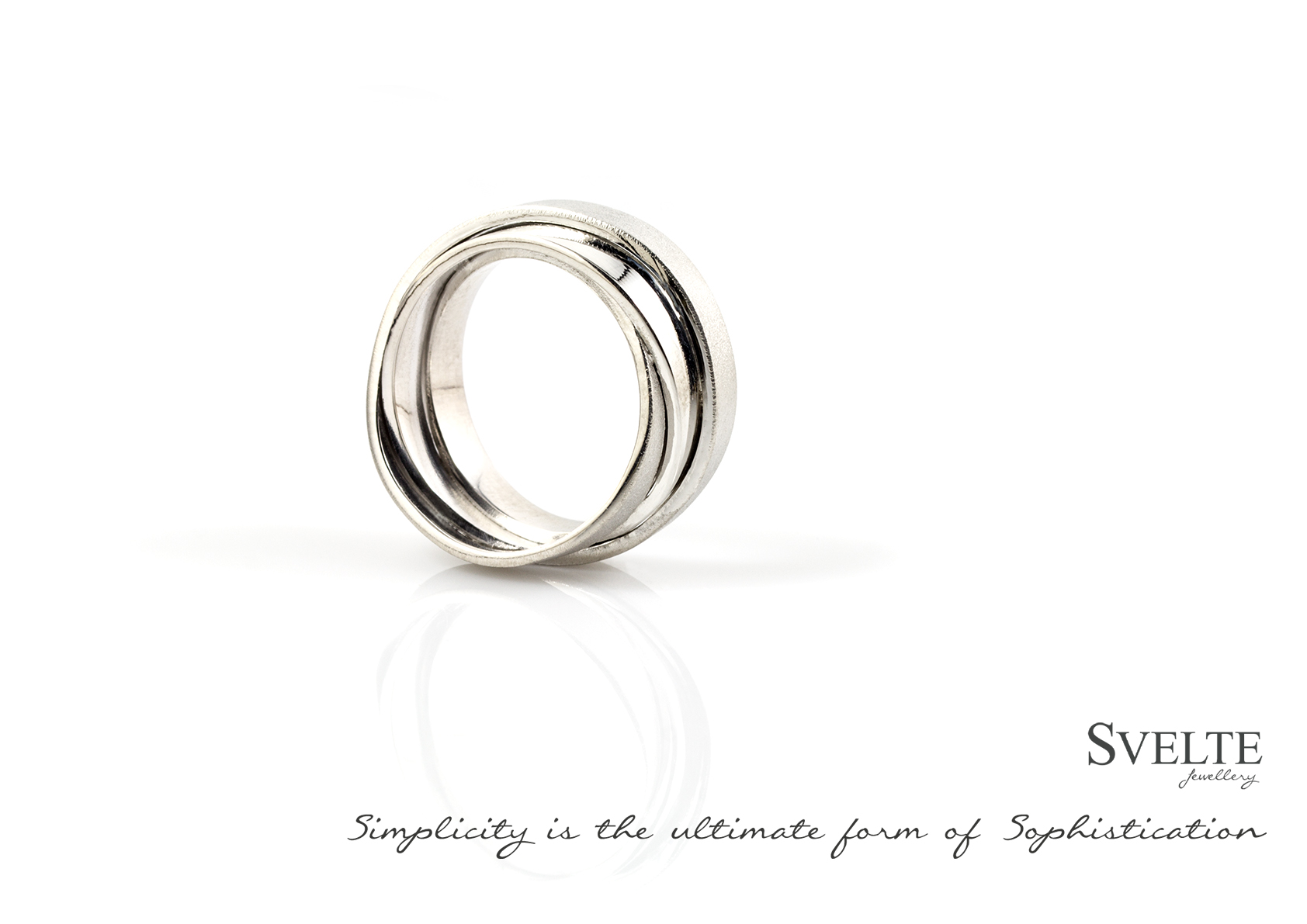 Trio band wrapped ring