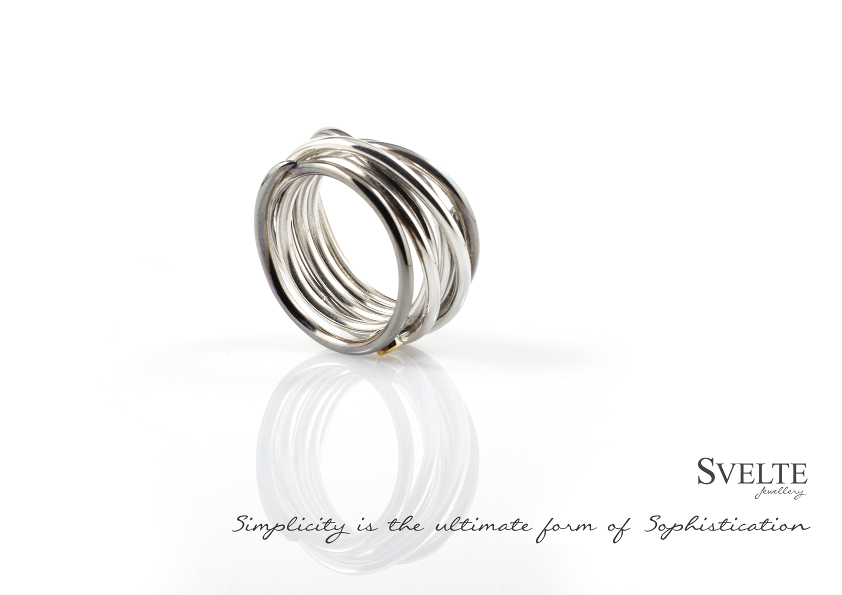 BLACK AND GOLD WHITE SAPPHIRE RING