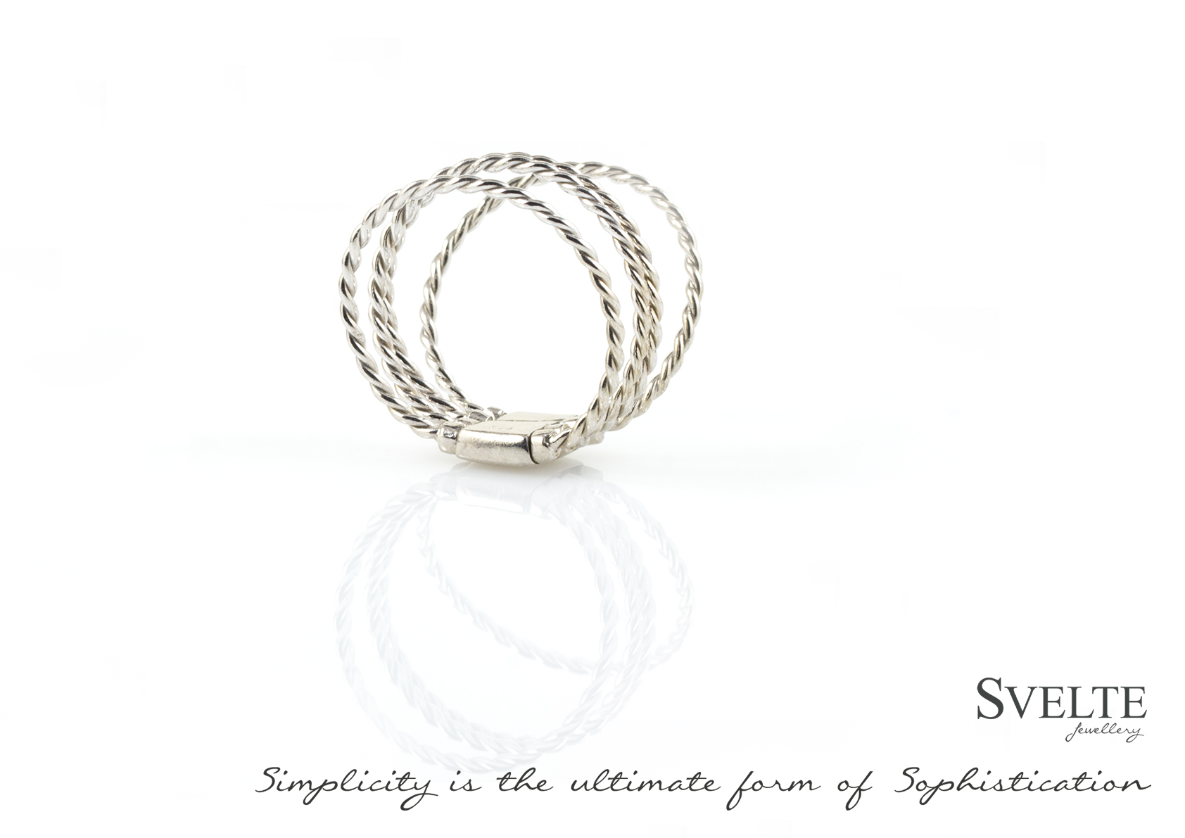 Twisted Four Band Ring