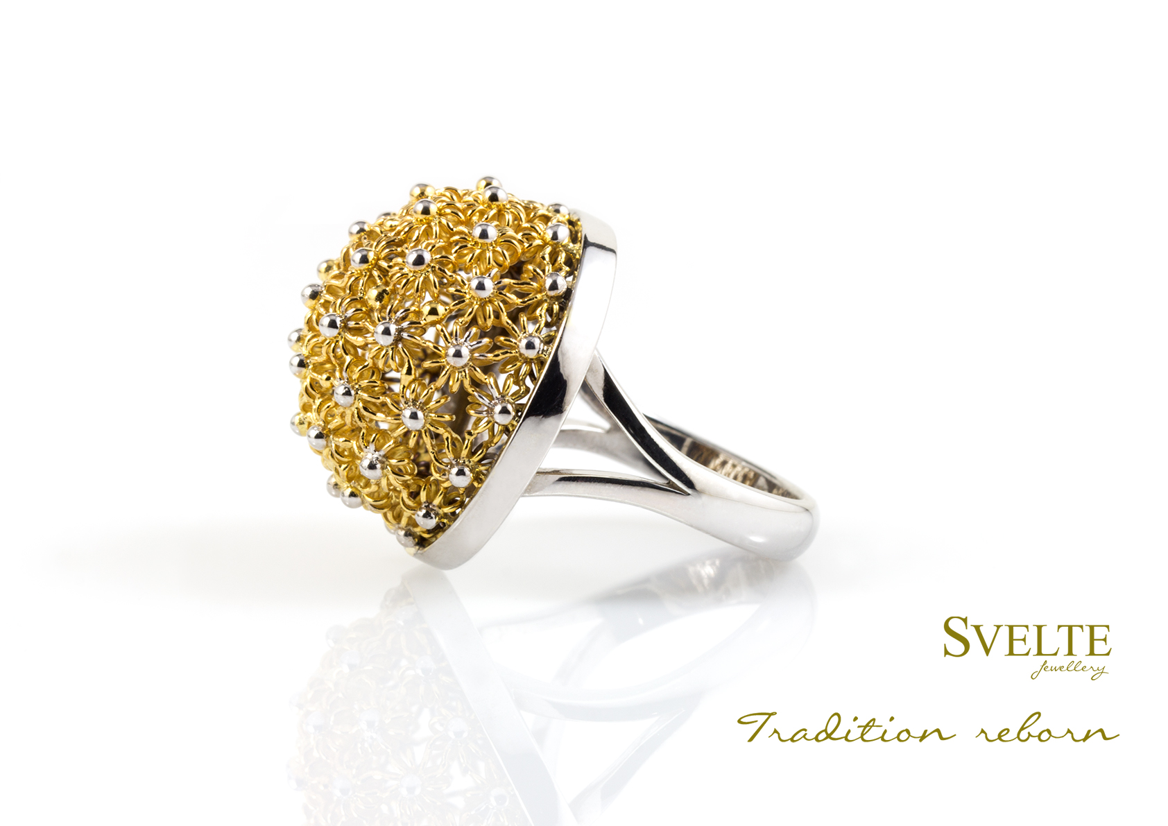 Grande Gold Mal Ring